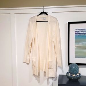 Old Navy Cream XXL Open Cardigan